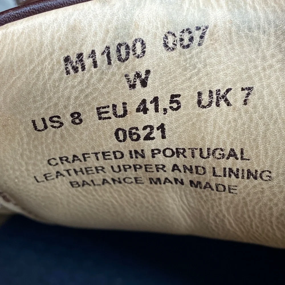 Samuel Hubbard Hubbard Free Mens 8 Brown Leather Vibram Oxford Shoes M1100-007